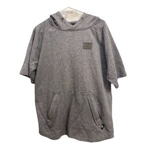 Saga OuterWear Co Grey Baggy Y2K Comfy Hoodie Mens Size Large Pocket Hooded